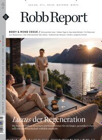 Titelbild der Ausgabe 3/2026 von Robb Report. Diese Zeitschrift und viele weitere Lifestylemagazine und Peoplemagazine als Abo oder epaper bei United Kiosk online kaufen.