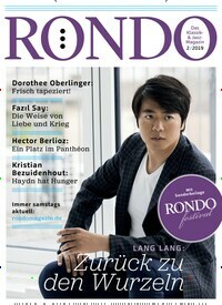 Titelbild der Ausgabe 2/2019 von Rondo. Diese Zeitschrift und viele weitere Reisemagazine, Freizeitmagazine und Wissensmagazine als Abo oder epaper bei United Kiosk online kaufen.