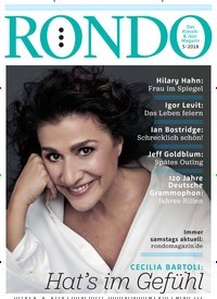 Titelbild der Ausgabe 5/2018 von Rondo. Diese Zeitschrift und viele weitere Reisemagazine, Freizeitmagazine und Wissensmagazine als Abo oder epaper bei United Kiosk online kaufen.