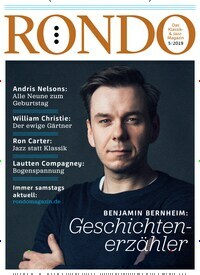Titelbild der Ausgabe 5/2019 von Rondo. Diese Zeitschrift und viele weitere Reisemagazine, Freizeitmagazine und Wissensmagazine als Abo oder epaper bei United Kiosk online kaufen.