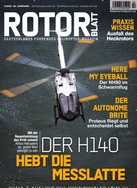Titelbild der Ausgabe 2/2025 von ROTORBLATT. Diese Zeitschrift und viele weitere Reisemagazine, Freizeitmagazine und Wissensmagazine als Abo oder epaper bei United Kiosk online kaufen.