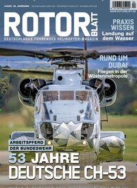 Titelbild der Ausgabe 4/2025 von ROTORBLATT. Diese Zeitschrift und viele weitere Reisemagazine, Freizeitmagazine und Wissensmagazine als Abo oder epaper bei United Kiosk online kaufen.