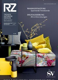 Titelbild der Ausgabe 5/2022 von RZ - Trends Interior Design. Diese Zeitschrift und viele weitere Architekturzeitschriften und Bauzeitschriften als Abo oder epaper bei United Kiosk online kaufen.