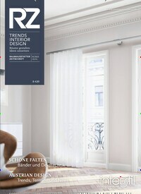 Titelbild der Ausgabe 8/2021 von RZ - Trends Interior Design. Diese Zeitschrift und viele weitere Architekturzeitschriften und Bauzeitschriften als Abo oder epaper bei United Kiosk online kaufen.