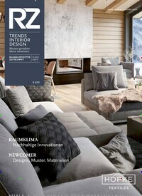 Titelbild der Ausgabe 9/2021 von RZ - Trends Interior Design. Diese Zeitschrift und viele weitere Architekturzeitschriften und Bauzeitschriften als Abo oder epaper bei United Kiosk online kaufen.