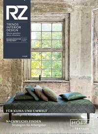 Titelbild der Ausgabe 9/2023 von RZ - Trends Interior Design. Diese Zeitschrift und viele weitere Architekturzeitschriften und Bauzeitschriften als Abo oder epaper bei United Kiosk online kaufen.