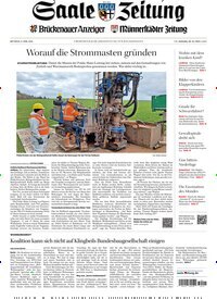 Titelbild der Ausgabe 80/2026 von Saale Zeitung. Diese Zeitschrift und viele weitere Zeitungsabos als Abo oder epaper bei United Kiosk online kaufen.