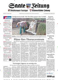 Titelbild der Ausgabe 192/2026 von Saale Zeitung. Diese Zeitschrift und viele weitere Zeitungsabos als Abo oder epaper bei United Kiosk online kaufen.