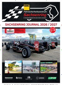 Titelbild der Ausgabe 1/2026 von Sachsenring Journal. Diese Zeitschrift und viele weitere Automagazine und Motorradzeitschriften als Abo oder epaper bei United Kiosk online kaufen.