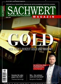 Titelbild der Ausgabe 1/2023 von Sachwert Magazin. Diese Zeitschrift und viele weitere Wirtschaftsmagazine und Politikmagazine als Abo oder epaper bei United Kiosk online kaufen.