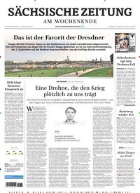 Titelbild der Ausgabe 183/2026 von Sächsische Zeitung. Diese Zeitschrift und viele weitere Zeitungsabos als Abo oder epaper bei United Kiosk online kaufen.