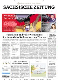 Titelbild der Ausgabe 218/2025 von Sächsische Zeitung. Diese Zeitschrift und viele weitere Zeitungsabos als Abo oder epaper bei United Kiosk online kaufen.