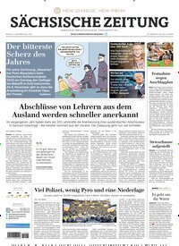 Titelbild der Ausgabe 258/2025 von Sächsische Zeitung. Diese Zeitschrift und viele weitere Zeitungsabos als Abo oder epaper bei United Kiosk online kaufen.
