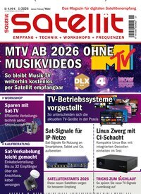 Titelbild der Ausgabe 1/2026 von Satellit Empfang + Technik. Diese Zeitschrift und viele weitere Audiomagazine, Filmmagazine und Fotozeitschriften als Abo oder epaper bei United Kiosk online kaufen.