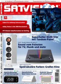 Titelbild der Ausgabe 10/2025 von Satvision. Diese Zeitschrift und viele weitere Audiomagazine, Filmmagazine und Fotozeitschriften als Abo oder epaper bei United Kiosk online kaufen.