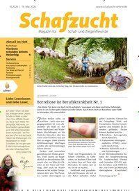 Titelbild der Ausgabe 10/2026 von Schafzucht. Diese Zeitschrift und viele weitere Naturzeitschriften, Landwirtschaftszeitungen und Umweltmagazine als Abo oder epaper bei United Kiosk online kaufen.