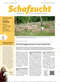 Titelbild der Ausgabe 16/2025 von Schafzucht. Diese Zeitschrift und viele weitere Naturzeitschriften, Landwirtschaftszeitungen und Umweltmagazine als Abo oder epaper bei United Kiosk online kaufen.