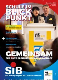 Titelbild der Ausgabe 1/2026 von Schule im Blickpunkt. Diese Zeitschrift und viele weitere Zeitschriften für Pädagogik als Abo oder epaper bei United Kiosk online kaufen.