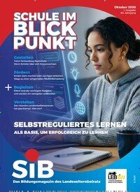 Titelbild der Ausgabe 1/2027 von Schule im Blickpunkt. Diese Zeitschrift und viele weitere Zeitschriften für Pädagogik als Abo oder epaper bei United Kiosk online kaufen.