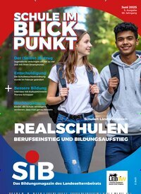 Titelbild der Ausgabe 5/2025 von Schule im Blickpunkt. Diese Zeitschrift und viele weitere Zeitschriften für Pädagogik als Abo oder epaper bei United Kiosk online kaufen.