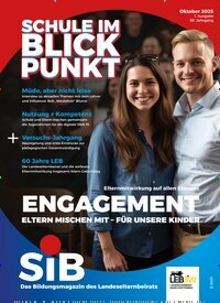 Titelbild der Ausgabe 7/2025 von Schule im Blickpunkt. Diese Zeitschrift und viele weitere Zeitschriften für Pädagogik als Abo oder epaper bei United Kiosk online kaufen.