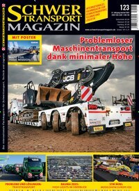 Titelbild der Ausgabe 123/2025 von Schwertransportmagazin. Diese Zeitschrift und viele weitere Automagazine und Motorradzeitschriften als Abo oder epaper bei United Kiosk online kaufen.