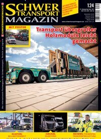 Titelbild der Ausgabe 124/2025 von Schwertransportmagazin. Diese Zeitschrift und viele weitere Automagazine und Motorradzeitschriften als Abo oder epaper bei United Kiosk online kaufen.
