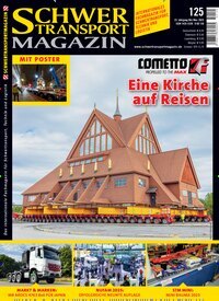 Titelbild der Ausgabe 125/2025 von Schwertransportmagazin. Diese Zeitschrift und viele weitere Automagazine und Motorradzeitschriften als Abo oder epaper bei United Kiosk online kaufen.