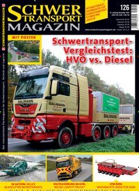 Titelbild der Ausgabe 126/2025 von Schwertransportmagazin. Diese Zeitschrift und viele weitere Automagazine und Motorradzeitschriften als Abo oder epaper bei United Kiosk online kaufen.