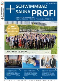Titelbild der Ausgabe 12/2025 von Schwimmbad & Sauna. Diese Zeitschrift und viele weitere Gartenzeitschriften und Wohnzeitschriften als Abo oder epaper bei United Kiosk online kaufen.