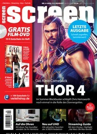 Titelbild der Ausgabe 4/2022 von Screen Magazin. Diese Zeitschrift und viele weitere Audiomagazine, Filmmagazine und Fotozeitschriften als Abo oder epaper bei United Kiosk online kaufen.