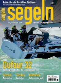 Titelbild der Ausgabe 2/2022 von segeln. Diese Zeitschrift und viele weitere Sportmagazine als Abo oder epaper bei United Kiosk online kaufen.