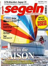 Titelbild der Ausgabe 40/2019 von segeln. Diese Zeitschrift und viele weitere Sportmagazine als Abo oder epaper bei United Kiosk online kaufen.