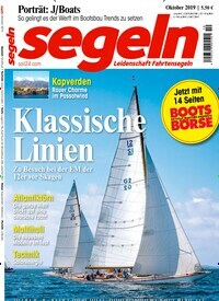 Titelbild der Ausgabe 100/2019 von segeln. Diese Zeitschrift und viele weitere Sportmagazine als Abo oder epaper bei United Kiosk online kaufen.