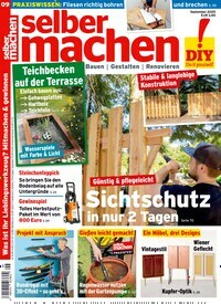 Titelbild der Ausgabe 9/2020 von selbermachen. Diese Zeitschrift und viele weitere Gartenzeitschriften und Wohnzeitschriften als Abo oder epaper bei United Kiosk online kaufen.