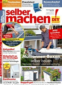 Titelbild der Ausgabe 9/2022 von selbermachen. Diese Zeitschrift und viele weitere Gartenzeitschriften und Wohnzeitschriften als Abo oder epaper bei United Kiosk online kaufen.