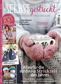 Titelbild der Ausgabe 1/2022 von Selbst gestrickt. Diese Zeitschrift und viele weitere Modemagazine und DIY-Magazine als Abo oder epaper bei United Kiosk online kaufen.