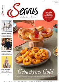 Titelbild der Ausgabe 2/2026 von Servus in Bayern. Diese Zeitschrift und viele weitere Gartenzeitschriften und Wohnzeitschriften als Abo oder epaper bei United Kiosk online kaufen.