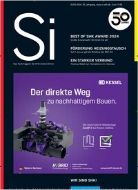 Titelbild der Ausgabe 2/2024 von Si - Das Fachmagazin für SHK Unternehmer. Diese Zeitschrift und viele weitere Architekturzeitschriften und Bauzeitschriften als Abo oder epaper bei United Kiosk online kaufen.