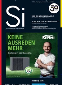 Titelbild der Ausgabe 10/2025 von Si - Das Fachmagazin für SHK Unternehmer. Diese Zeitschrift und viele weitere Architekturzeitschriften und Bauzeitschriften als Abo oder epaper bei United Kiosk online kaufen.