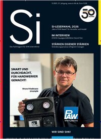 Titelbild der Ausgabe 12/2025 von Si - Das Fachmagazin für SHK Unternehmer. Diese Zeitschrift und viele weitere Architekturzeitschriften und Bauzeitschriften als Abo oder epaper bei United Kiosk online kaufen.