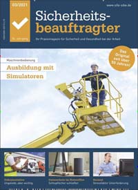 Titelbild der Ausgabe 8/2021 von Sicherheitsbeauftragter. Diese Zeitschrift und viele weitere Businessmagazine als Abo oder epaper bei United Kiosk online kaufen.