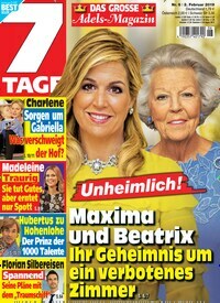 Titelbild der Ausgabe 6/2019 von Sieben Tage. Diese Zeitschrift und viele weitere Frauenzeitschriften als Abo oder epaper bei United Kiosk online kaufen.