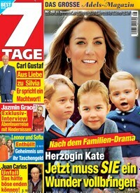 Titelbild der Ausgabe 48/2019 von Sieben Tage. Diese Zeitschrift und viele weitere Frauenzeitschriften als Abo oder epaper bei United Kiosk online kaufen.