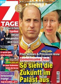 Titelbild der Ausgabe 51/2025 von Sieben Tage. Diese Zeitschrift und viele weitere Frauenzeitschriften als Abo oder epaper bei United Kiosk online kaufen.