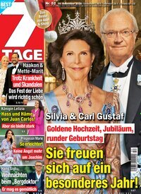 Titelbild der Ausgabe 52/2025 von Sieben Tage. Diese Zeitschrift und viele weitere Frauenzeitschriften als Abo oder epaper bei United Kiosk online kaufen.