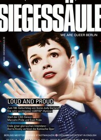 Titelbild der Ausgabe 6/2022 von Siegessäule. Diese Zeitschrift und viele weitere Lifestylemagazine und Peoplemagazine als Abo oder epaper bei United Kiosk online kaufen.
