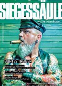 Titelbild der Ausgabe 8/2025 von Siegessäule. Diese Zeitschrift und viele weitere Lifestylemagazine und Peoplemagazine als Abo oder epaper bei United Kiosk online kaufen.