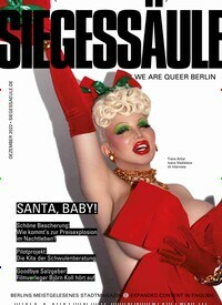 Titelbild der Ausgabe 12/2022 von Siegessäule. Diese Zeitschrift und viele weitere Lifestylemagazine und Peoplemagazine als Abo oder epaper bei United Kiosk online kaufen.