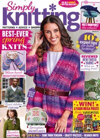 Titelbild der Ausgabe 4/2026 von Simply Knitting. Diese Zeitschrift und viele weitere Modemagazine und DIY-Magazine als Abo oder epaper bei United Kiosk online kaufen.